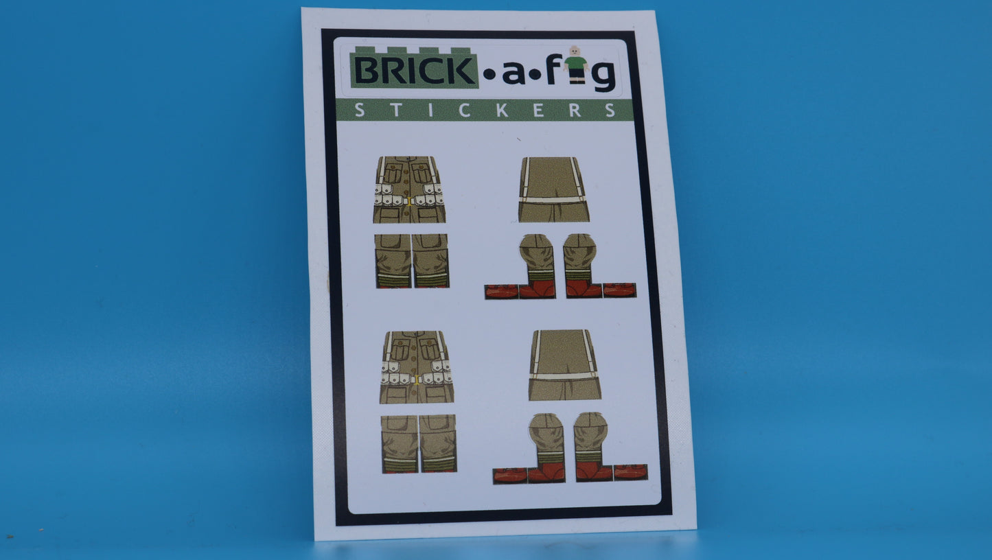 British Infantry STICKER SHEET